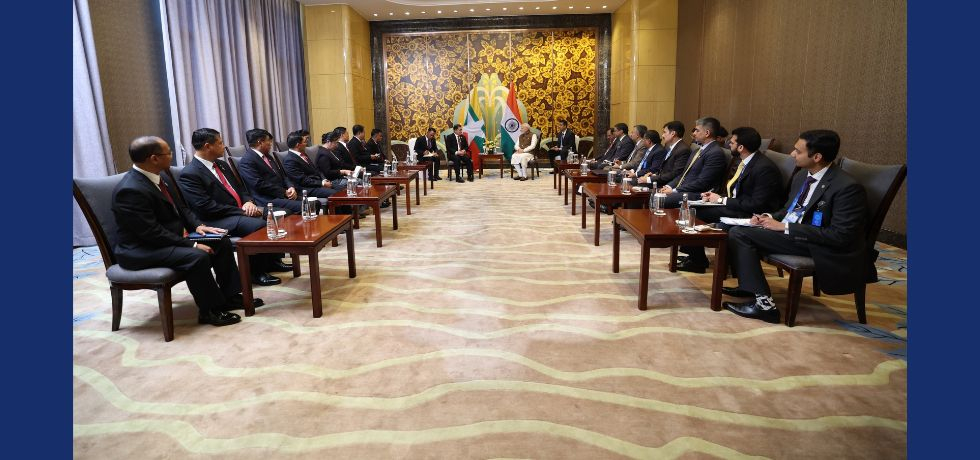 Hon’ble Prime Minister Shri Narendra Modi met Senior General Min Aung Hlaing, Chairman of the State Security and Peace Commission of Myanmar, on the sidelines of the SCO Summit in Tianjin on 31 August 2025.